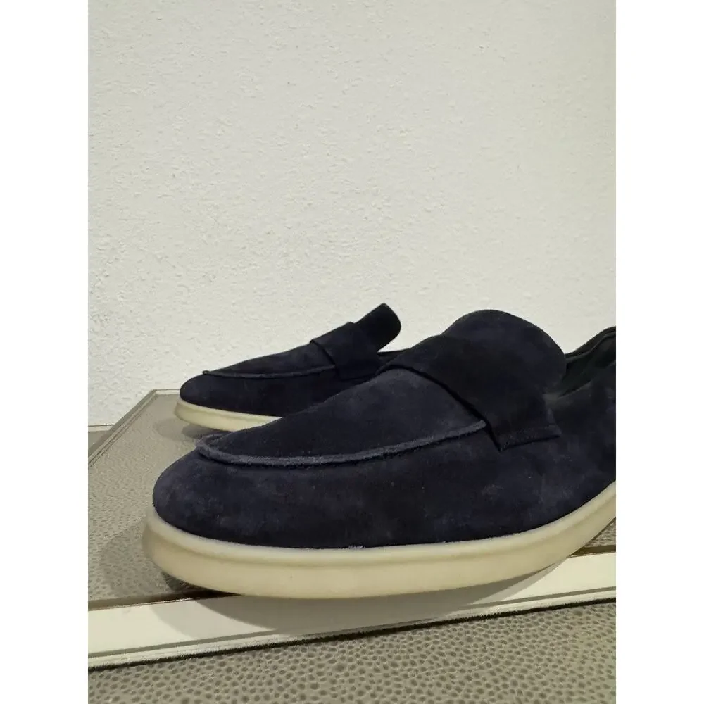 Vince Big Sur Blue Suede Loafer Men's Sz 10.5 / 44.5